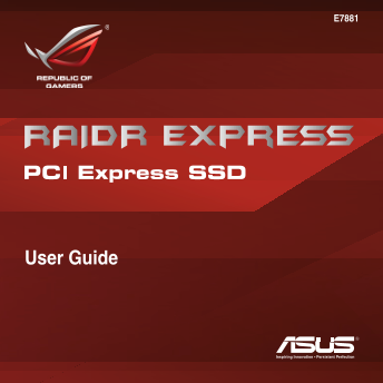 ASUS Data Storage RAID R Express PCIe SSD User's Manual (English) - Page 1