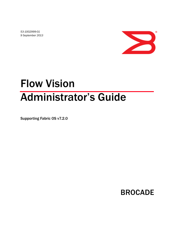 Dell Brocade Flow Vision Administrator's Guide 7.2.0 User Manual - Page 1