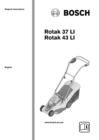 BOSCH Rotak 37 LI User Guide - Page 1