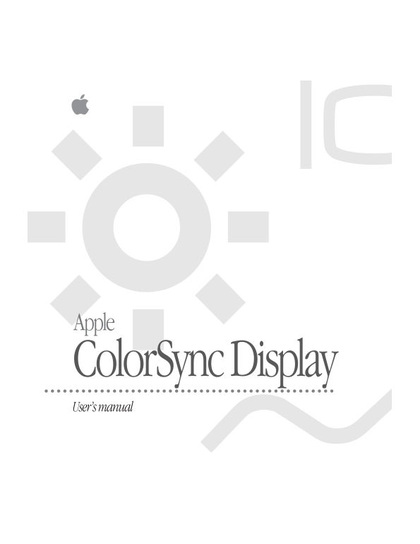 Apple ColorSync Display User's Manual - Page 1