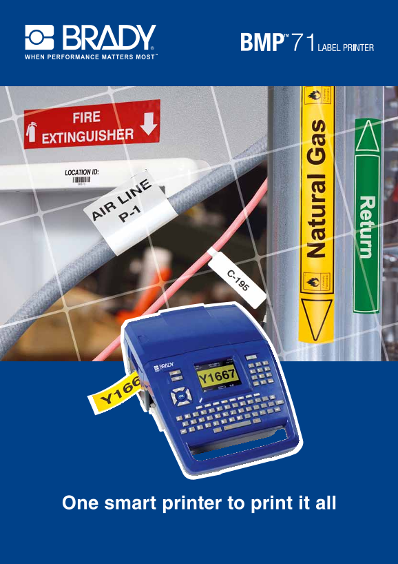 Brady BMP 71 Label Printer User's Guide and Owner's Manual - Page 1