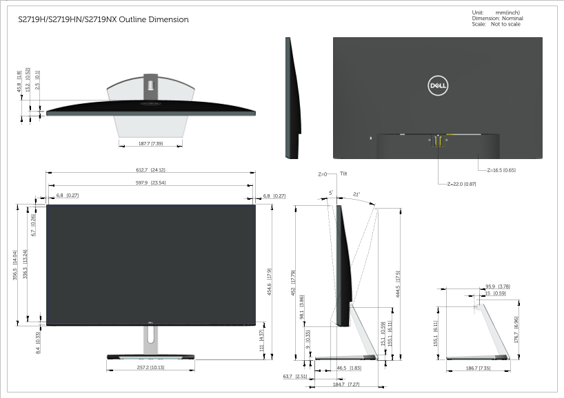 Dell S2719HN Contour Guide User Manual - Page 1
