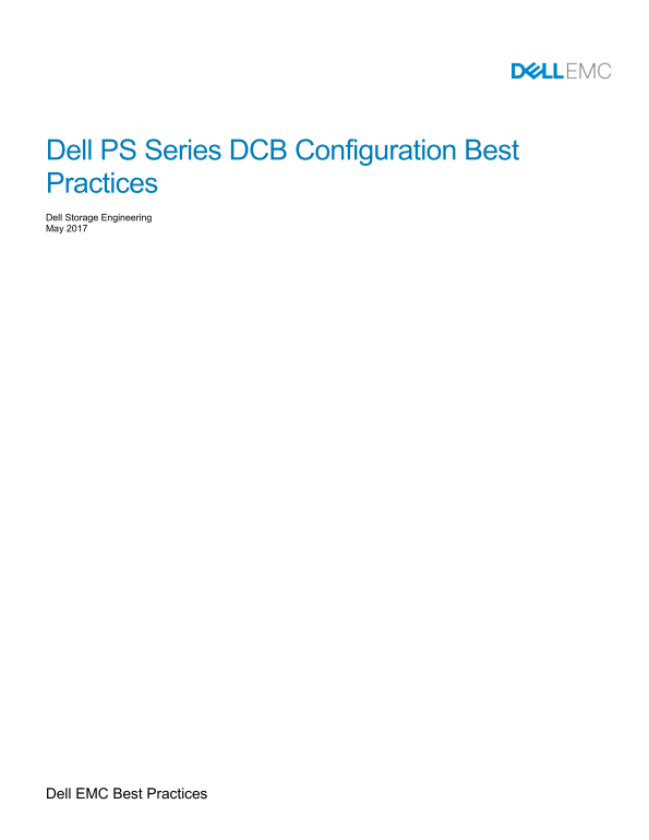 Dell PS Series DCB Configuration Best Practices - Page 1